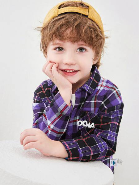 巴拉巴拉童装2022秋冬季紫色衬衫