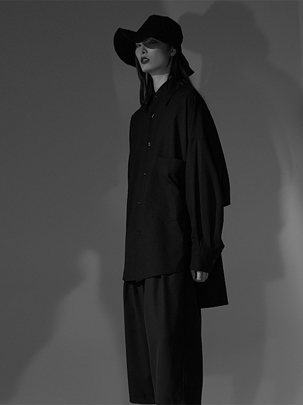 SVOVS2021秋冬季黑色衬衫