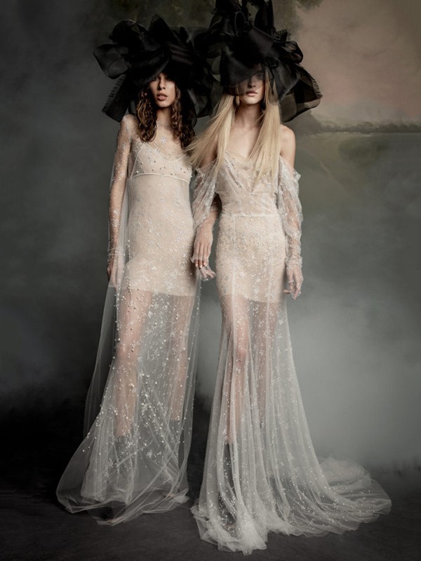 VeraWang2022秋冬季白色蕾丝衫