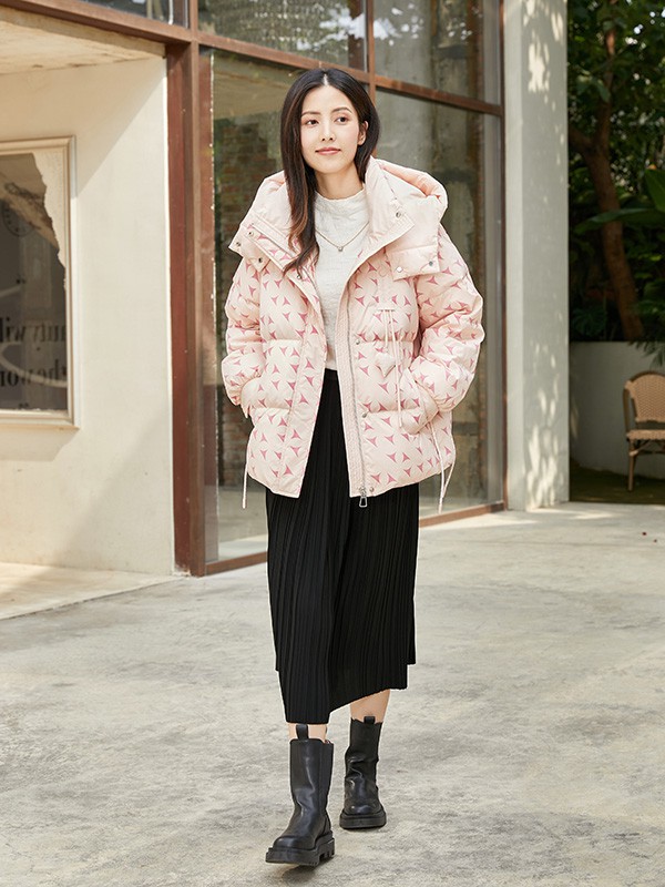 艾蜜唯娅女装2022秋冬季黑色半身裙