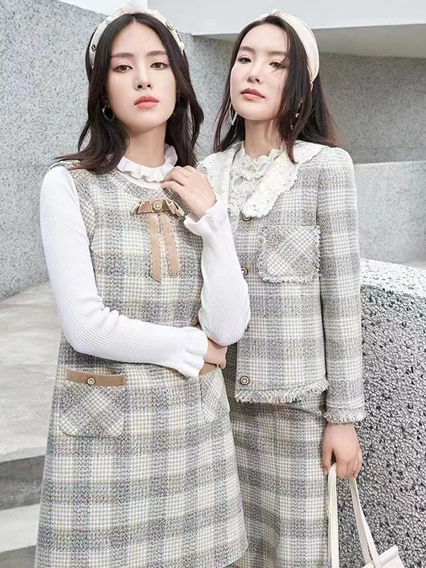 珈姿莱尔女装2022秋冬季灰色西装