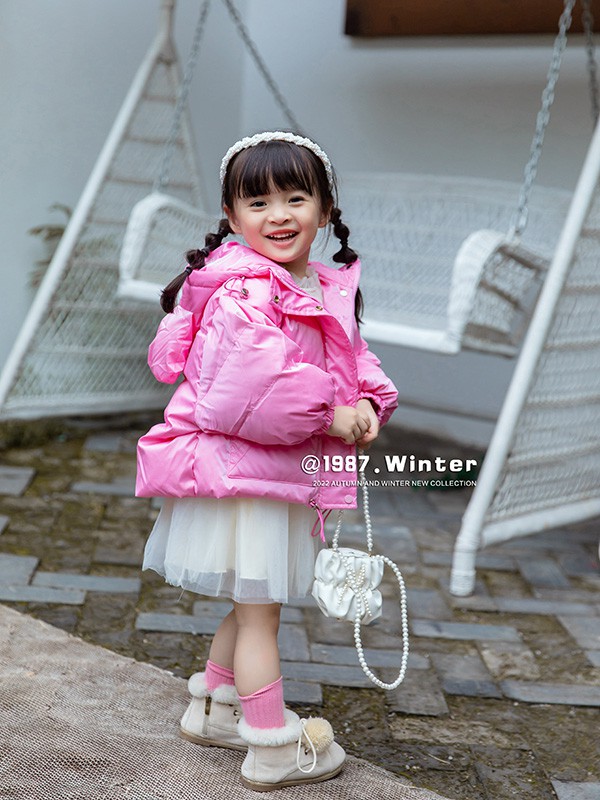 1987°2022秋冬季粉色棉服