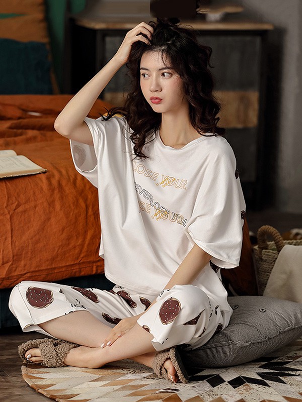 生活夜曲内衣2022秋冬季白色家居服