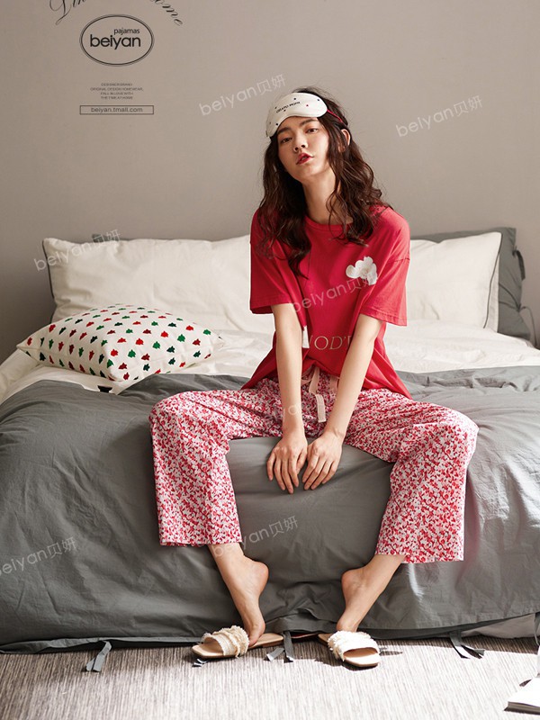 贝妍内衣2022秋冬季红色堆堆袜