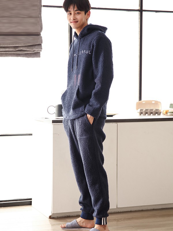 贝妍内衣2022秋冬季藏蓝色家居服