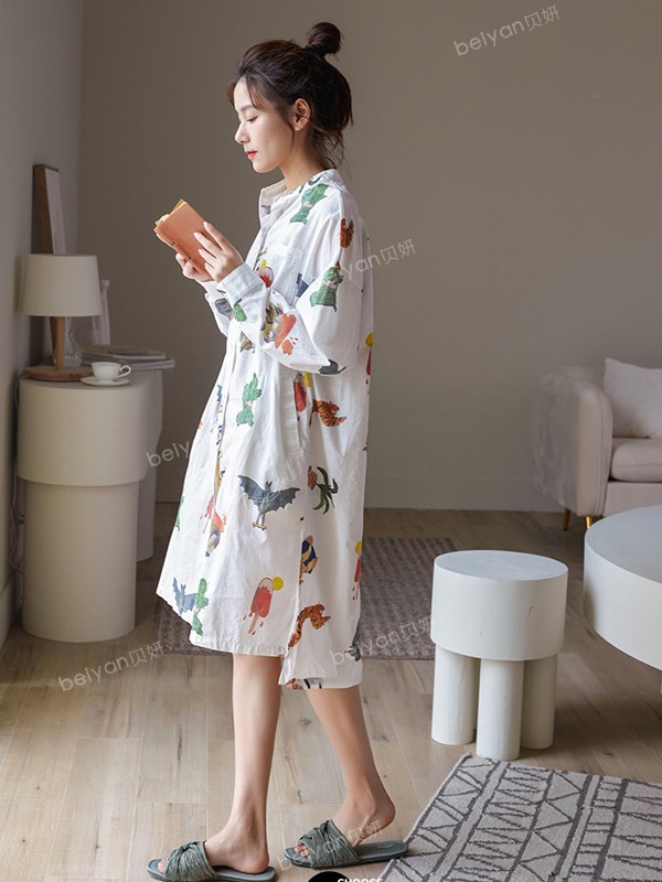 贝妍内衣2022秋冬季白色家居服