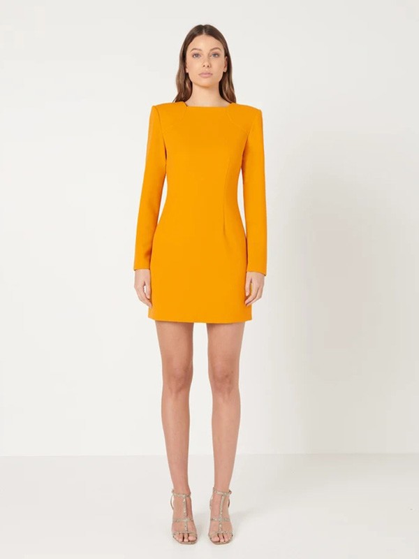 Elliatt女装2022秋冬季橙色连衣裙