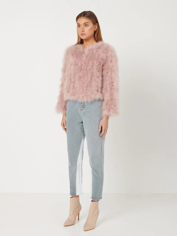 Elliatt女装2022秋冬季粉色大衣