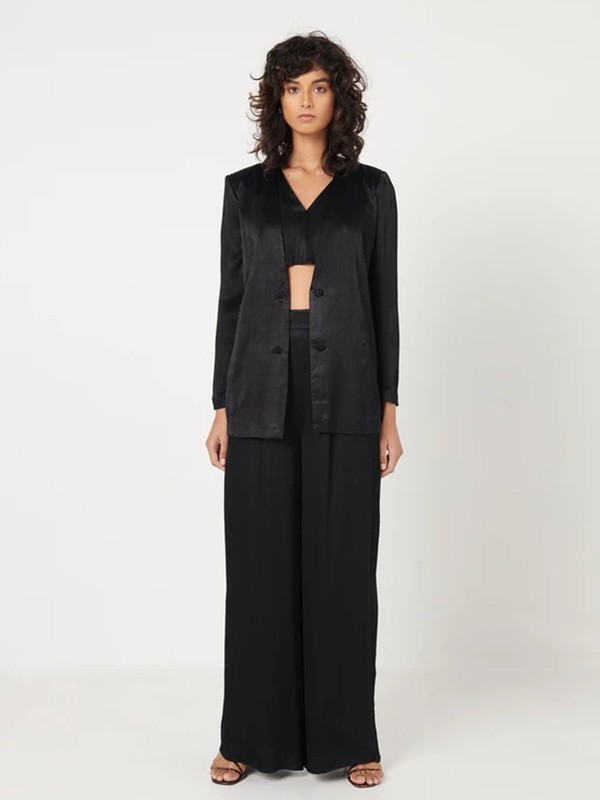 Elliatt女装2022秋冬季黑色阔腿裤