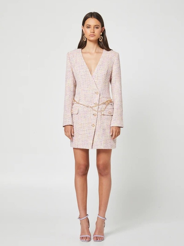 Elliatt女装2022秋冬季白色连衣裙