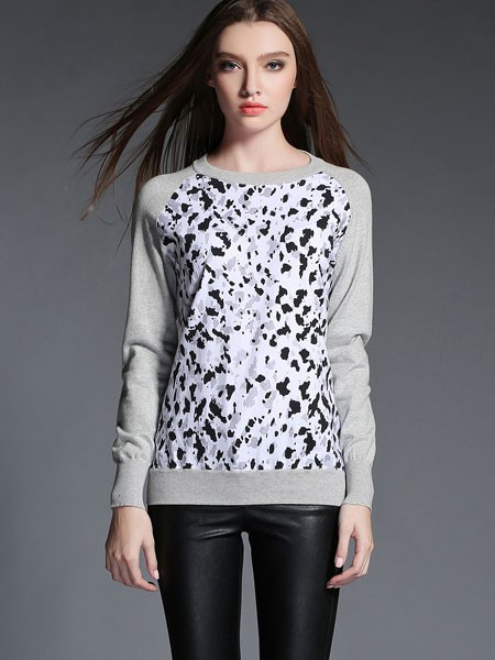 卡芭芭丽女装2022秋冬季黄色T恤