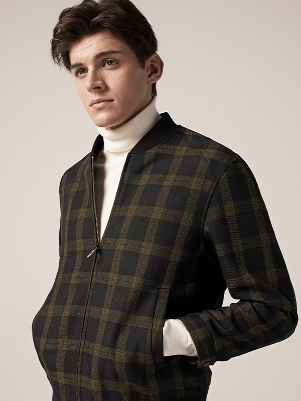 威可多男装2022秋冬季黑色外套