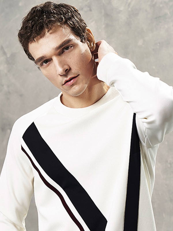 威可多男装2022秋冬季白色T恤