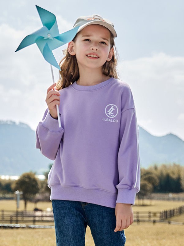 莉莉日记2022秋冬季紫色T恤