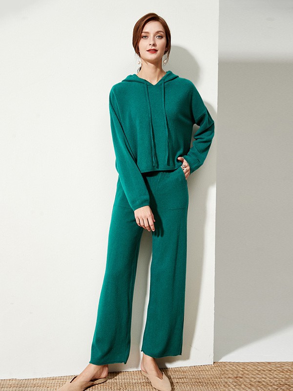 爱为2022秋冬季蓝色阔腿裤