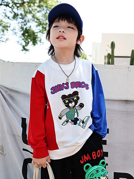 动漫童话童装2022秋冬季白色T恤