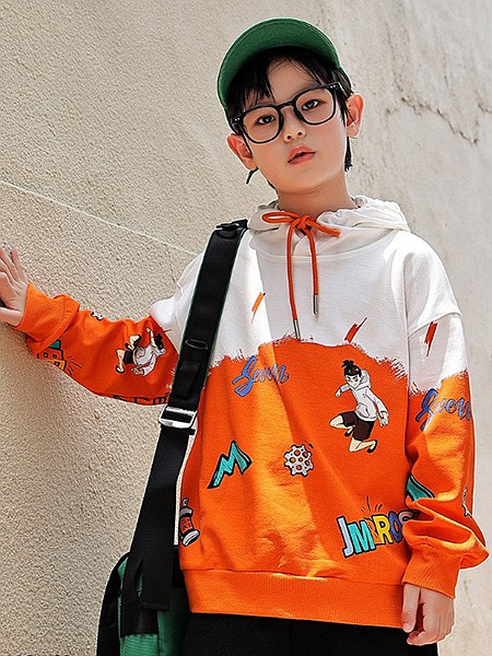 动漫童话童装2022秋冬季白色卫衣