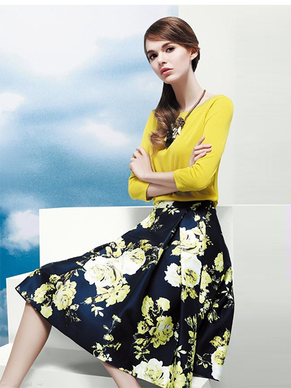 爱佛斯2022秋冬季黑色半身裙