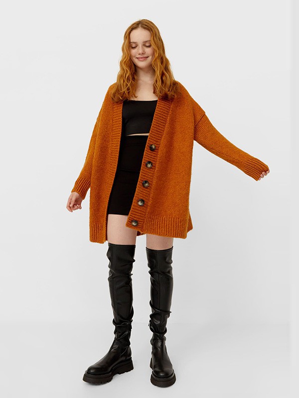 Stradivarius女装2022秋冬季黑色背心