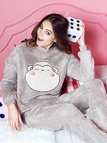 美立方内衣2021秋冬季灰色家居服