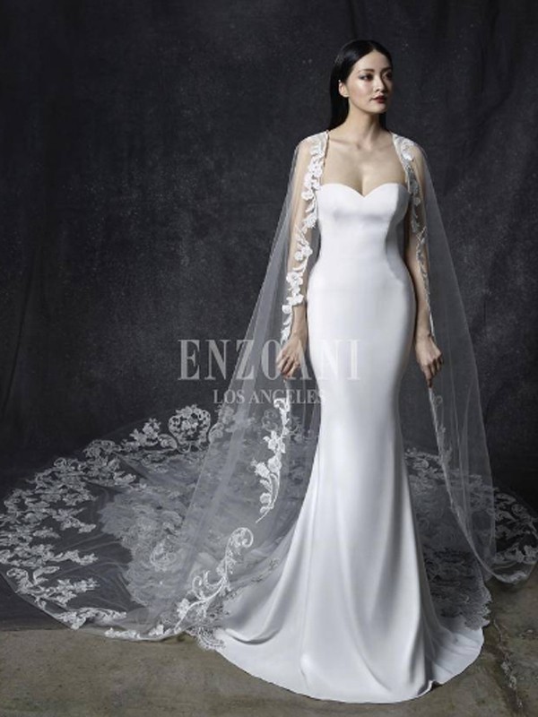 婚纱2022秋冬季白色礼服