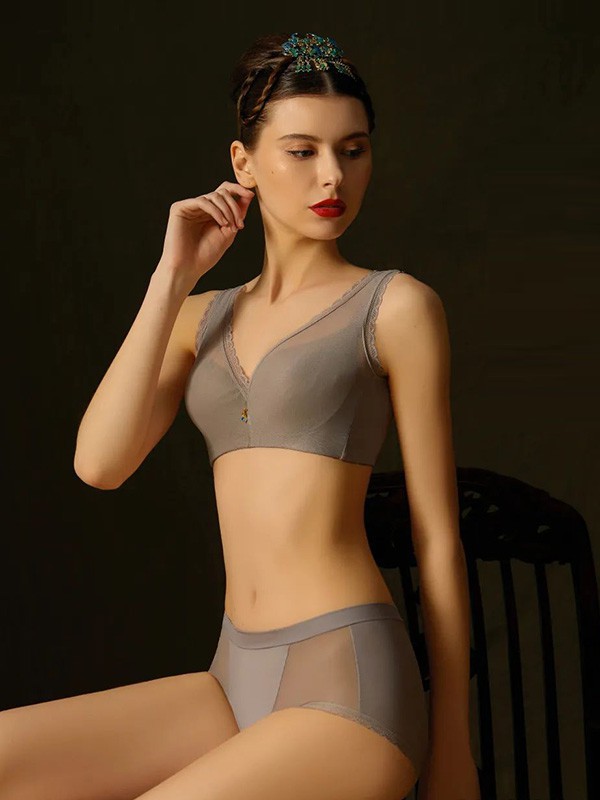 峰尚美内衣2022秋冬季灰色时尚内衣