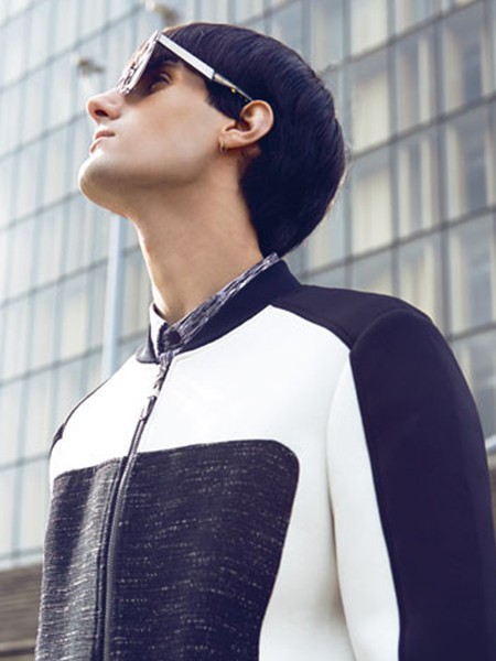 VASTOFVSION2022秋冬季拼色外套