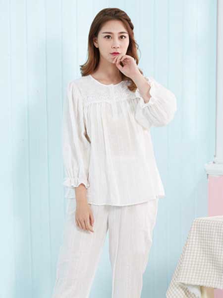 诺茵儿内衣2022秋冬季白色家居服