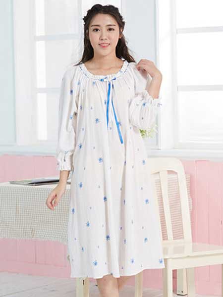 诺茵儿内衣2022秋冬季白色家居服