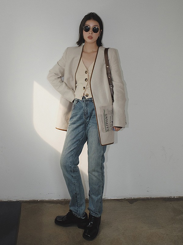 LAMPS2022秋冬季白色背心