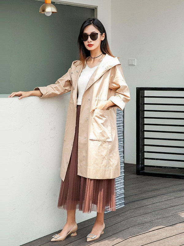 梦之屋2022秋冬季卡其色风衣