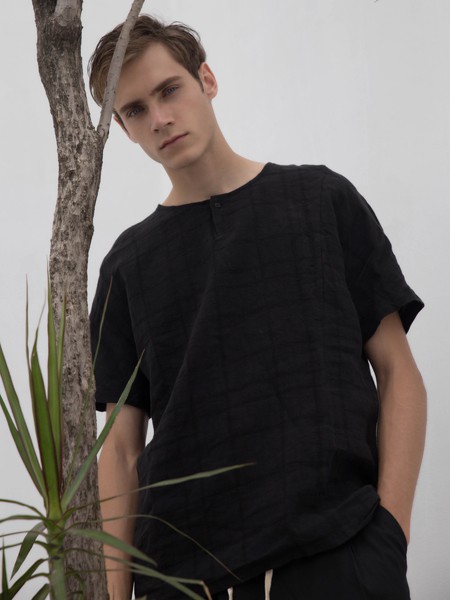 HS2022春夏季黑色T恤