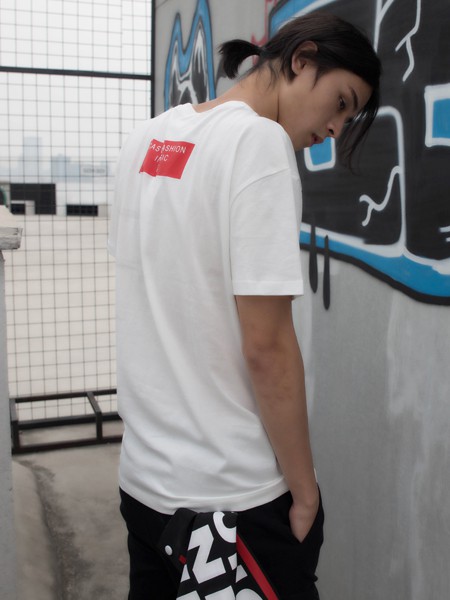 HS男装2022春夏季白色T恤