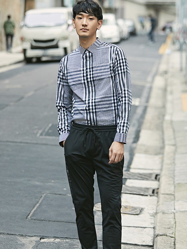 斯得雅男装2022秋冬季灰色衬衫