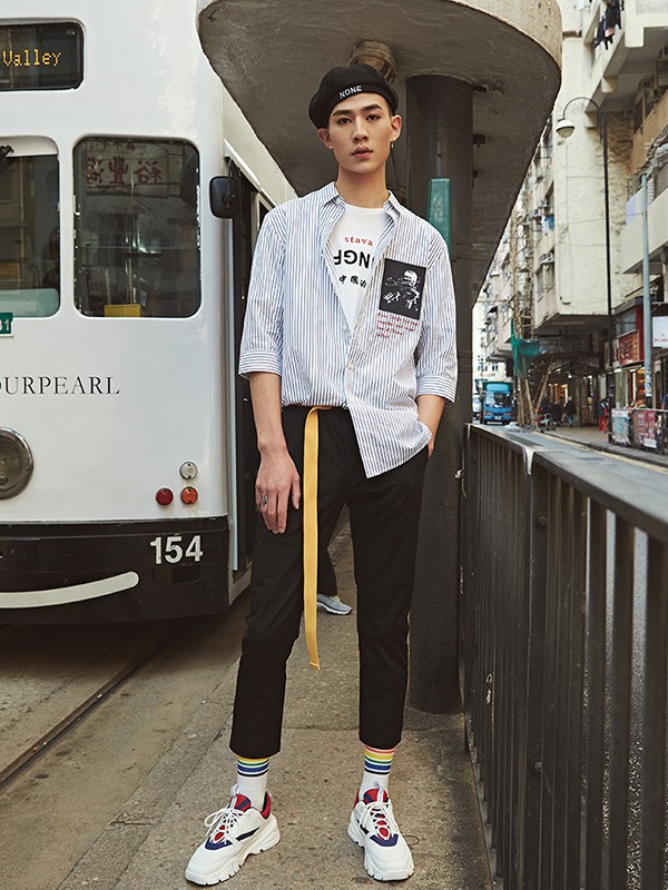 斯得雅男装2022秋冬季白色衬衫