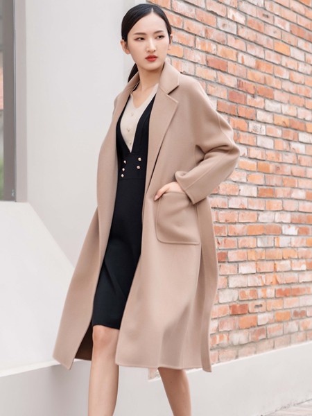 Effusive女装2022秋冬季棕色大衣