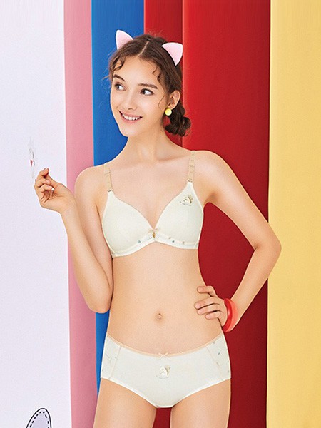 百伶百俐内衣2022秋冬季白色少女内衣
