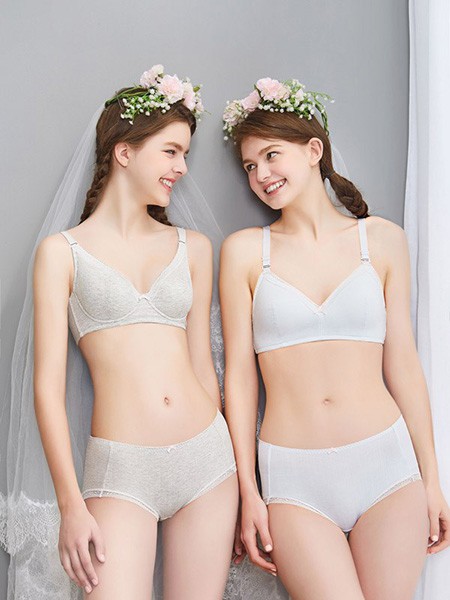 百伶百俐内衣2022秋冬季白色少女内衣