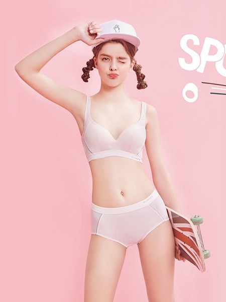 百伶百俐内衣2022秋冬季粉色少女内衣