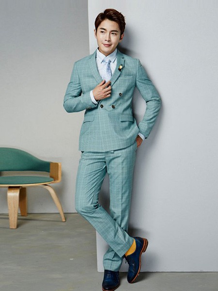 法派特男装2022秋冬季绿色五分裤