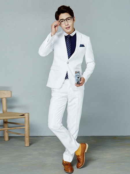 法派特男装2022秋冬季白色西装裤