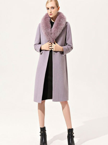 浙妮女装2022秋冬季棕色大衣