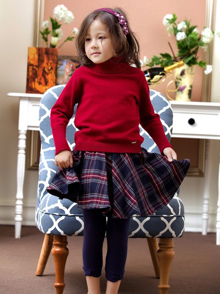 蓝蚁迪堡2022秋冬季红色毛衣