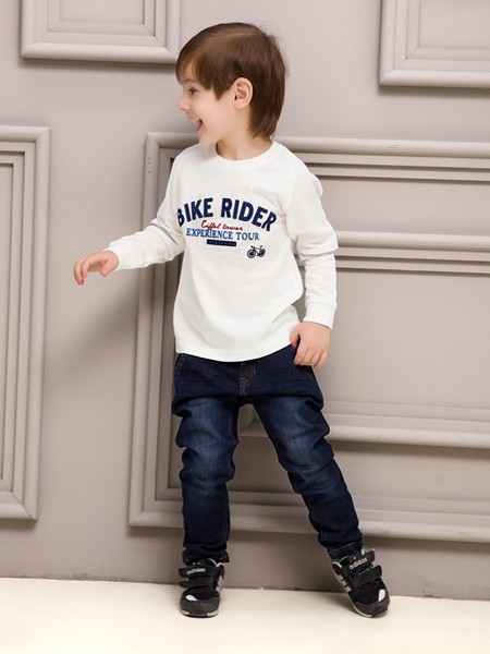 蓝蚁迪堡2022秋冬季白色T恤