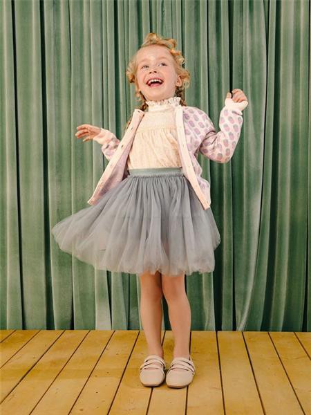 小食梦兽2022秋冬季灰色纱裙