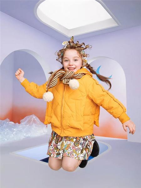 小食梦兽2022秋冬季黄色棉服