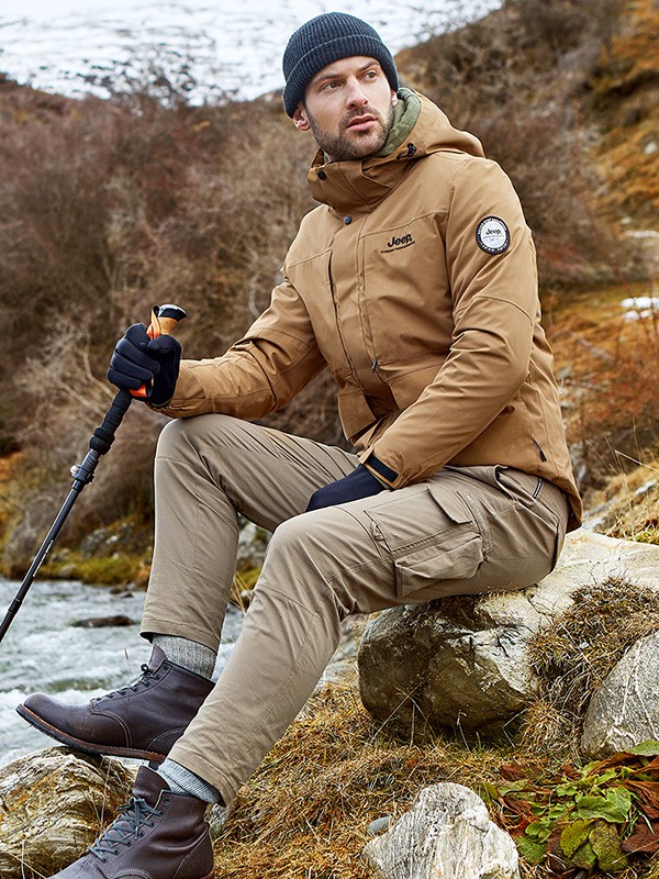 吉普2022秋冬季驼色衬衫裙