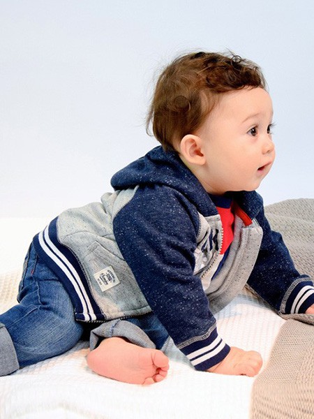 MINOTI童装2023春夏季藏蓝色长裤