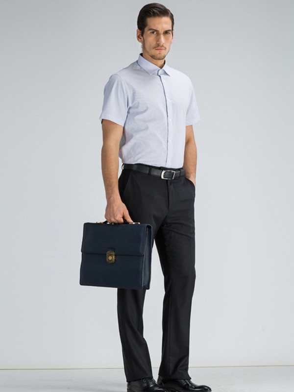 占姆士男装2023春夏季白色衬衫