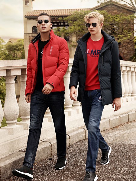 劳夫罗伦男装2022秋冬季红色棉服